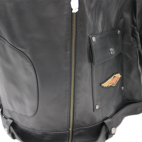 97037-23VW NWT HARLEY-DAVIDSON WOMENS LEATHER JACKET 120TH ANNIVERSARY 1W - Picture 3 of 5
